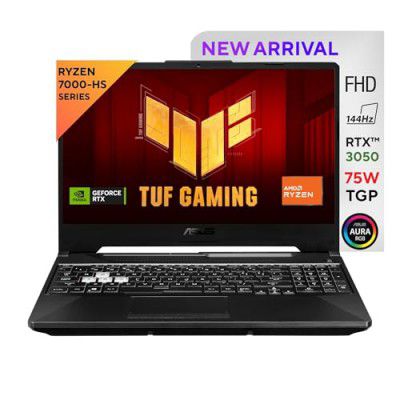 ASUS TUF Gaming A15 AMD Ryzen 5 7535HS FA566NC-HN083WS Gaming Laptop (16GB RAM + 512GB SSD + NVIDIA GeForce RTX 3050)