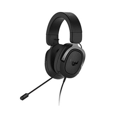 ASUS Tuf Gaming H3 Wired Over Ear Headphones with Mic (Silver)