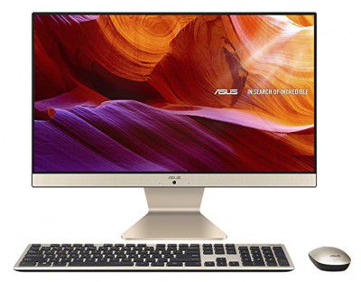 ASUS Vivo AiO V222, 21.5 FHD, Intel Pentium Gold 6405U, All-in-One Desktop (4GB/1TB HDD/Office 2019/Windows 10/Integrated Graphics/Wireless Keyboard & Mouse/Black/4.8 Kg), V222FAK-BA021TS