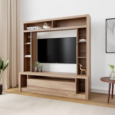 @Home by Nilkamal Engineered Wood Celestin TV Unit (Wenge) | 1 Year Warranty