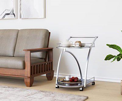 @home by Nilkamal Juniper Kitchen Trolley (Black)