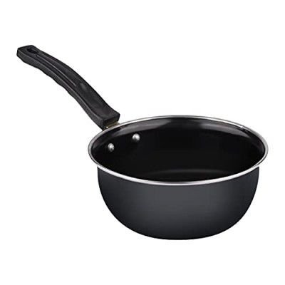 ATEVON Non-Stick Tadka/Sauce Pan Gift Set, 12 cm, Black