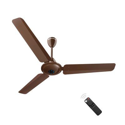 atomberg Ikano 1200mm BLDC Motor 5 Star Rated Classic Ceiling Fans with Remote Control | High Air Delivery Fan with LED Indicators | Upto 65% Energy Saving | 2+1 Year Warranty (Brown)