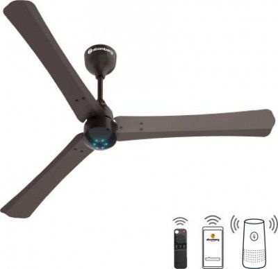 Atomberg Renesa Smart + BEE Rated 5 Star 1200 mm BLDC Motor with Remote 3 Blade Ceiling Fan  (Earth Brown, Pack of 1)