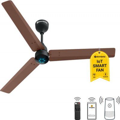 Atomberg Renesa Smart Brown And Black 5 Star 1200 mm BLDC Motor with Remote 3 Blade Ceiling Fan  (Brown, Pack of 1)