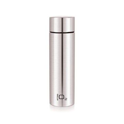 Attro O2 1100Ml Stainless Steel Single Wall Water Bottle - Silver