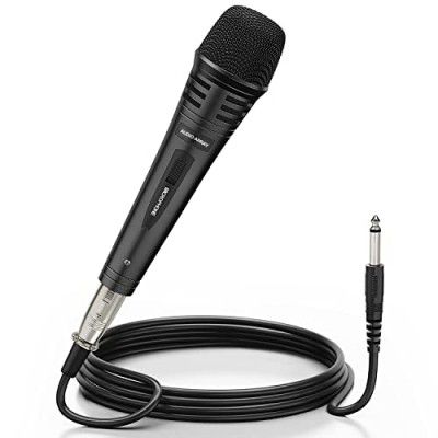 Audio Array AM-C3 XLR to TRS Dynamic Handheld Karaoke Microphone