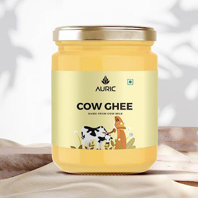 Auric Bilona Cow Ghee 1 Litre Glass Jar- Pure And Natural Desi Ghee