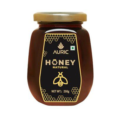 Auric Pure 250g Honey Crafted from Multi-Flower Sources, 100% Purity with No Added Sugar