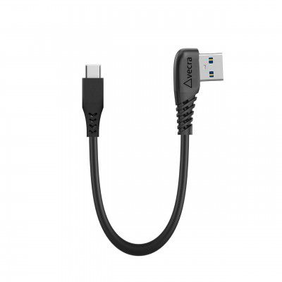 Avecra Fast Charging 0.25M Micro Usb L-Shape Short Tangle Free Cable