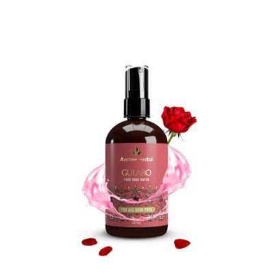 Avimee Herbal Gulabo Premium Rose Water-110 ml | Skin, Face and Hair Toner