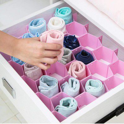 12-pack honeycomb drawer organizer plastic closet