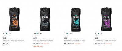 Axe Body Wash And Shower Gel upto 60% Off