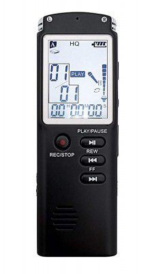 AXYMLEN 8GB Digital Voice Recorder USB Professional Dictaphone Digital Audio Voice Recorder with WAV MP3 Player Black_8GB(Updated Model 2020) (Black) 19