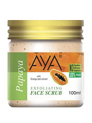 AYA Papaya Exfoliating Face Scrub, 100 ml | Exfoliate Scrub