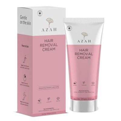 AZAH Hair Remover for Women | Hair Removal Cream for Women, Normal Skin - 100g | Suitable for Legs, Underarms, Bikini Line, Arms | Long Lasting Smoothness than Razors | Dermatologically Tested