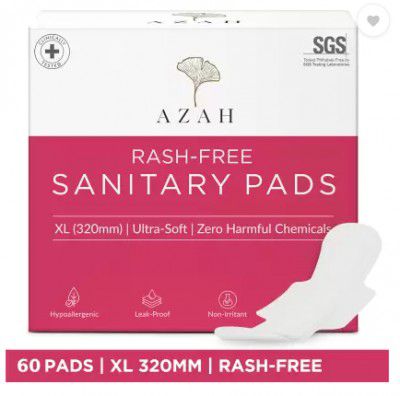 AZAH Rash-Free Clinically Tested XL Sanitary Pad  (Pack of 60)