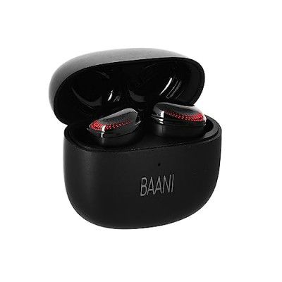 Baani Audio Truly Wireless Earbuds Tws  Type-C Fast Charging Lightweight - (Bt103-Black) - In Ear