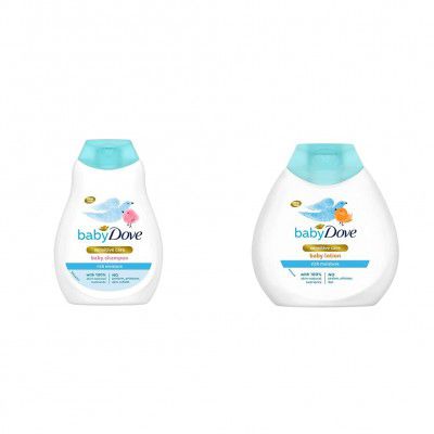 Baby Dove Rich Moisture Shampoo, 200ml and Rich Moisture Lotion, 200ml