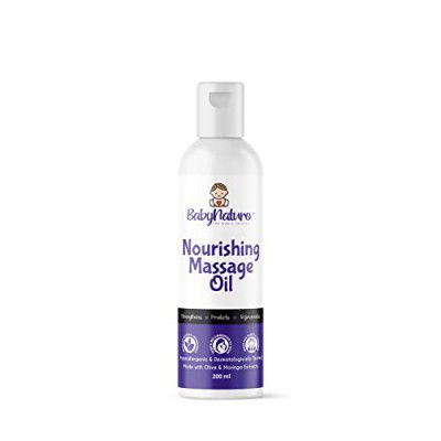 Babynaturo Nourishing Baby Massage Oil for babies and kids,200ml