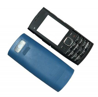 BACKER THE BRAND Replacement Housing Compatible with Nokia X2-02 Front Back Body Panel (This is Not A Phone) -Blue