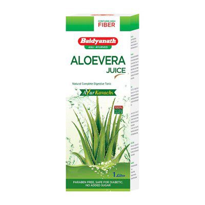 Baidyanath Aloe Vera juice with Pulp, All Natural tonic for Immunity, Better digestion and Glowing Skin, 1000 ml