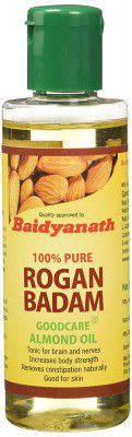 Baidyanath Rogan Badam Oil - 100ml | 100% Pure Sweet Almond Oil Rich in Vitamin E | For Healthy Skin, Hair, Nails, Undereyes