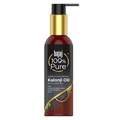 Bajaj 100% Pure Kalonji Oil (Blackseed Oil) | Virgin & Cold Pressed |Strengthens Hair & Smoothens Skin | 200ML