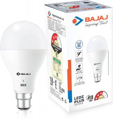 BAJAJ 18 W Standard B22 LED Bulb  (White)