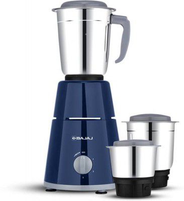 BAJAJ 410570 GX 1 500 W Juicer Mixer Grinder (3 Jars, Blue)