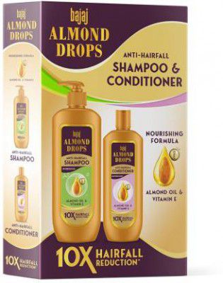 BAJAJ Almond Drops Anti Hairfall Shampoo and Conditioner Combo Kit (515 ml)