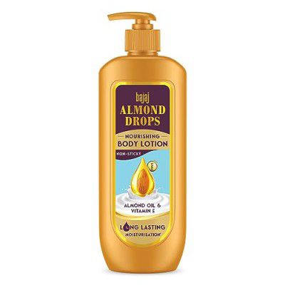 Bajaj Almond Drops Nourishing Body Lotion I Long Lasting Moisturization I Almond Oil & Vitamin E I 400ML