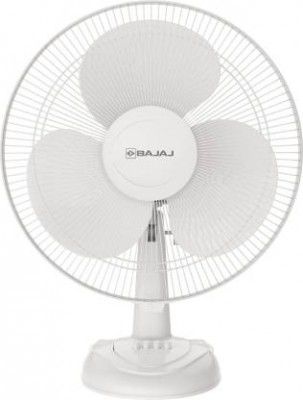 BAJAJ Crest Neo 400 mm 3 Blade Table Fan  (White, Pack of 1)