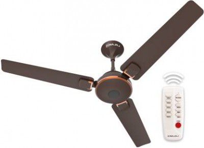 BAJAJ Energon 5 Star 1200 mm BLDC Motor 3 Blade Ceiling Fan (Red Walnut Copper, Pack of 1)