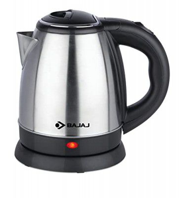 Bajaj Ktx 1.2 Litre Dlx Electric Kettle |1500W Kettle With Stainless Steel Body | Black