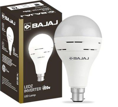 Bajaj LEDZ Inverter Lamp 20W CDL B22 | 5 Star Rated 1 Year - Warranty (Pack Of 1, White)