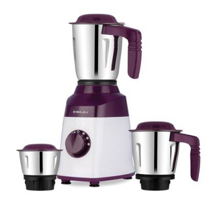 Bajaj Military Series Victor 500 Watts Mixer Grinder | White And Purple