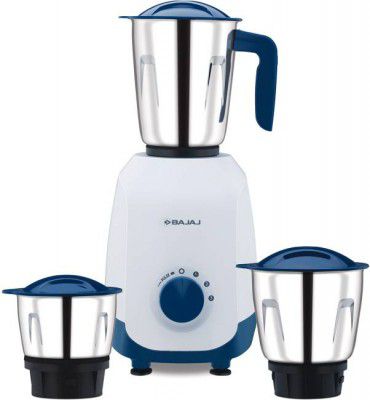 BAJAJ Ninja Series Grace 500W Midnight Blue ( 410577 ) 500 Mixer Grinder (3 Jars, Blue)