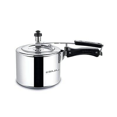 Bajaj PCX 43 Majesty 3L Aluminium Pressure Cooker With Duo Inner Lid