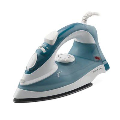 Bajaj Plastic Mx 3 Neo Steam Iron| 1250 Watts Power For Faster Ironing| Anti-Bacterial & Non-Stick Soleplate Coating| Blue