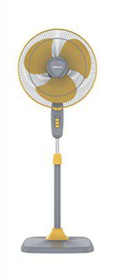 Bajaj Rapido HS 400mm Grey & Yellow Pedestal Fan