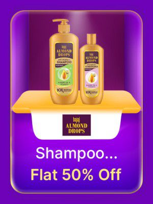 bajaj Almond Drops Shampoo @ flat 50% off  on Flipkart's Big Billion Days Sale Offer