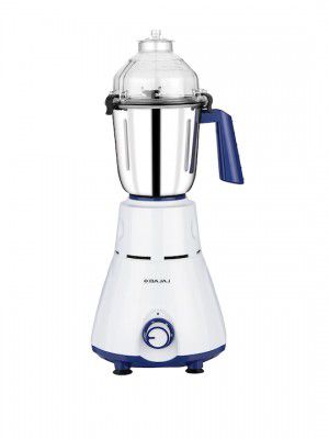 Bajaj White & Blue 4Pcs Mixer Grinder-750W