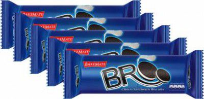 BAKEMATE BRO PACK OF 5 Cream Sandwich  (500 g, Pack of 5)