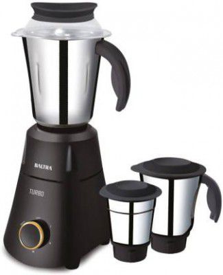 Baltra BMG-148 Turbo Watt 750 Mixer Grinder (3 Jars, Black)