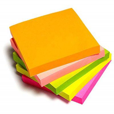 Bambalio BSNS-33 Neon Sticky Note Pad 3 x 3 inch (Pack of 3)