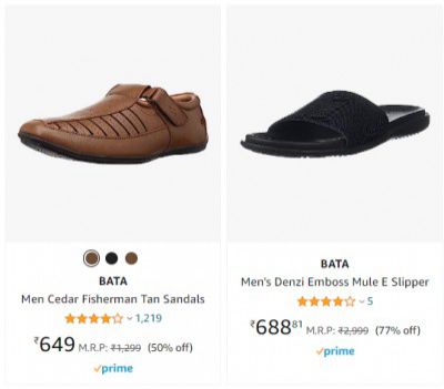 Bata Footwear @ Minimum 50% Off