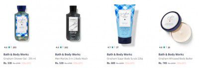 Myntra : Bath & Body Works Products at 70% off