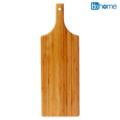 BB Home BH 100 Chopping Board with Handle - Brown, Bamboo Wood, 54 cm x 17 cm