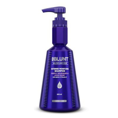 BBLUNT Intense Moisture Shampoo with Jojoba and Vitamin E for Dry & Frizzy Hair - 650 ml